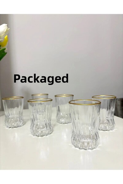 Paşabahçe مجموعة من 6 أكواب قهوة Gaia سعة 110 سم مكعب هدية، وعاء مهر