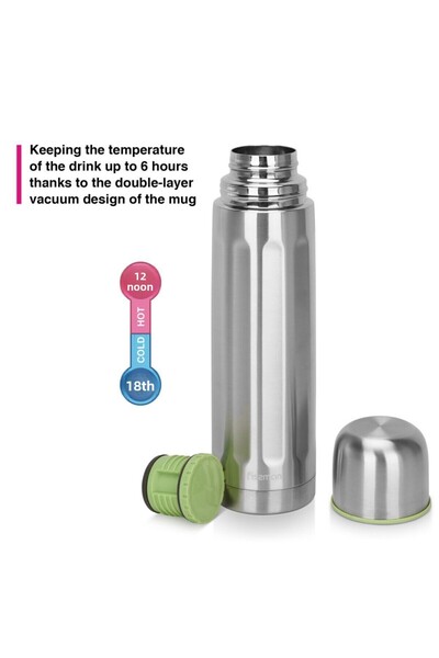 Fissman Double Wall Vacuum Flask 750 ml Stainless Steel