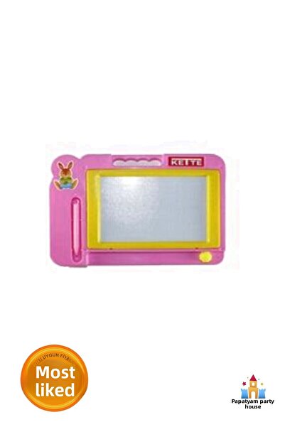 PapatyamPartiEvi السبورة المغناطيسية الوردية - تصميم تعليمي وممتع