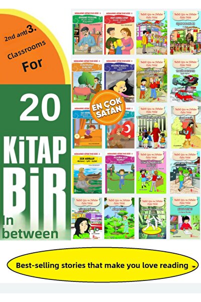 Ata Yayıncılık 2.ve 3.sınıflar Için Kitap Okumayı Sevdiren 20 Adet Öykü Kitab...