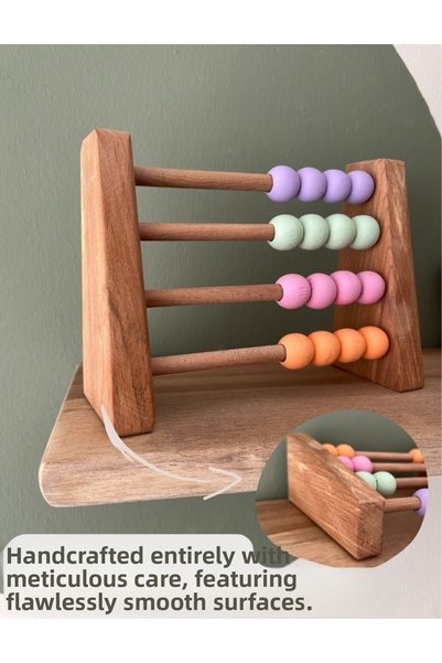 DORU Natural Healthy Wooden Toy Montessori Abacus Analytical Intelligence Math Children Baby Room Decor