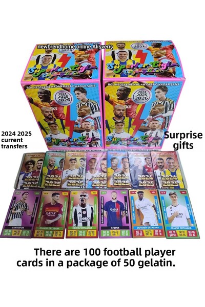 Emrah Gültekin نجوم العالم في الدوري الخارق (50 قطعة - 100 بطاقة) 2025-2026، ...