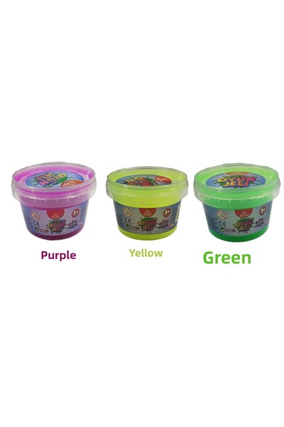 Bubu جل لعب سلايم ملون 3 قطع 160 جرام