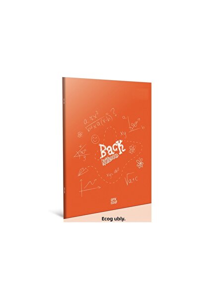 Gıpta A4 100 Model Lined Red Leaf Wire Stitched Notebook with Plastic Cover - 4987