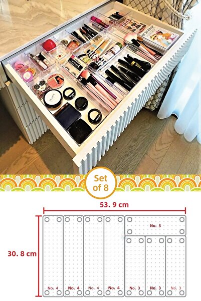 color house 4+4= Dulap cu 8 sertare Organizator Bucătărie Baie Bijuterii Mach...