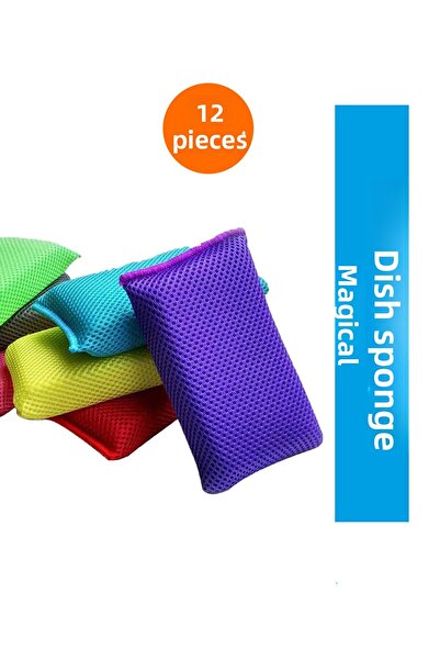 Elif mağazacılık اسفنجة أطباق سحرية 12 قطعة