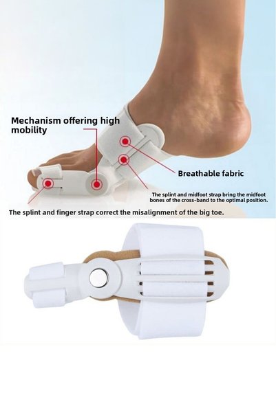 Alzmed Toe Big Toe Bone Corrector 1St Quality Hallux Valgus Roller Bone Corrector 1 Piece Night Splint