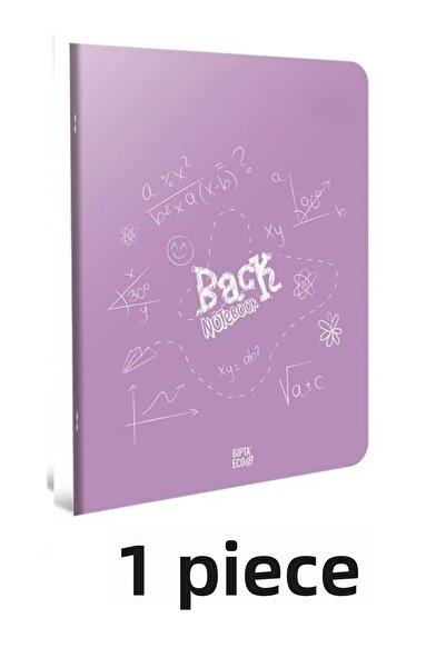 tüftürük Gıpta Gıpta Cusătură cu sârmă din spate Copertă din plastic Caiet A4 60 coli pătrate