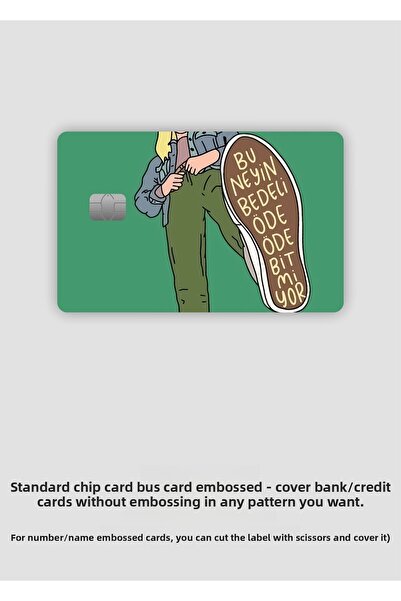 MS Major Selection Ce costă asta Papara Tosla Card Placare Sticker Compatibil pentru Papara, Tosla, Card de credit