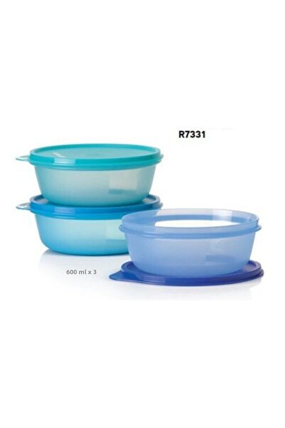 Tupperware 3-Piece 600 Ml Refrigerator Storage Container