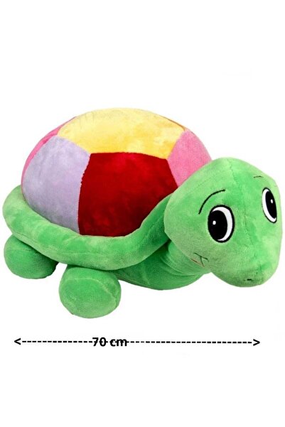 GRAN TOYS سلحفاة ملونة قطيفة مقاس 70 سم