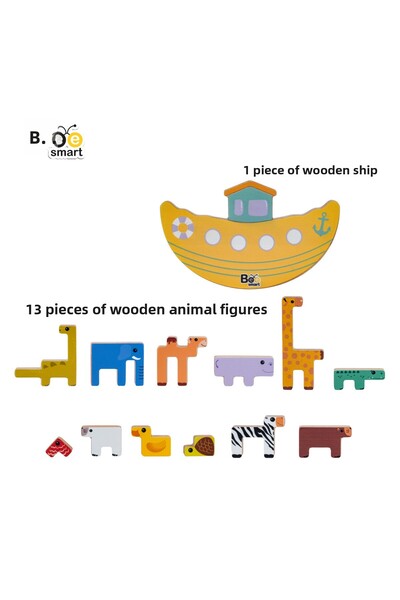 Bee Smart سفينة المغامرة: لعبة توازن حيوانات سفينة نوح، لعبة مونتيسوري الممتعة