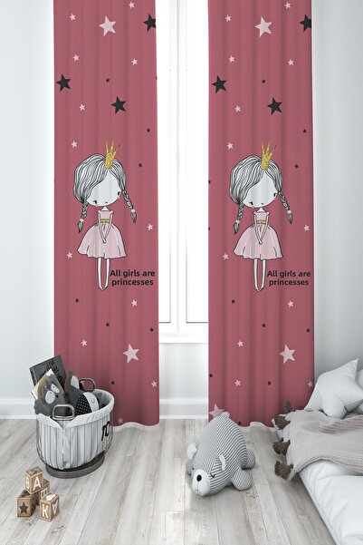MASAL ODAM ستارة خلفية لغرفة الأطفال والرضع بتصميم أميرة مرصعة بالنجوم