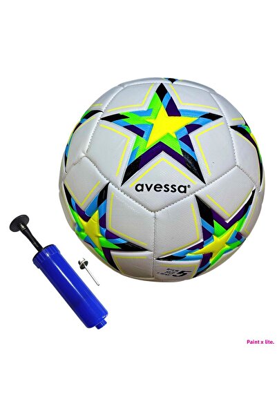 AVESSA كرة القدم FT-800 ذات 4 أرضيات صلبة مبطنة، كرة مطابقة 420 جرام + مضخة كرة