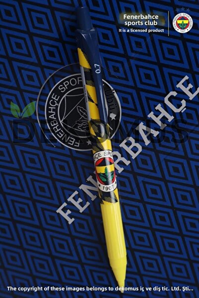 Fenerbahçe قلم فانوس متعدد الاستخدامات مرخص للموسم الجديد لعام 2024 مقاس 0.7 ملم