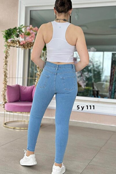 İnce Topuk Skinny Leg Stretch Jeans 5Y111