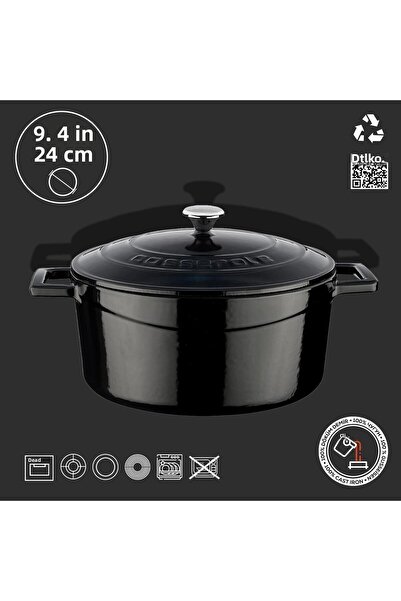 Lava Cast Round PotFolk Diameter(Ø)24cm