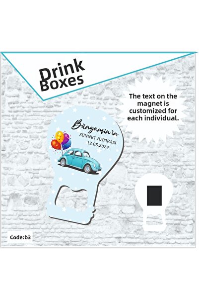 Printbox Birthday Opener Magnet - 10 Pieces
