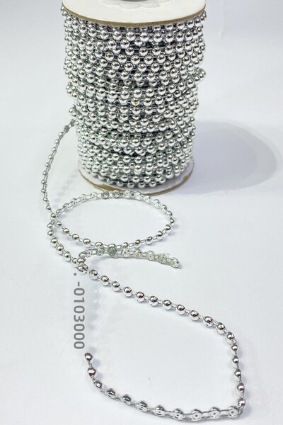 ESPEREST شريط بلاستيك فضي نصف لؤلؤ 4 مم 10 طن – خرز