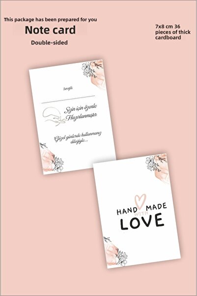 Hsn Pachetul Aici este pentru tine Notă Cadou Card 7x8 Cm 36 Buc Carton