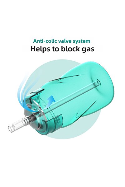 Mamajoo Akıtmayı Engelleyen Pipetli Bardak, 270 Ml, 12 Ay, Yeşil, 1 Adet