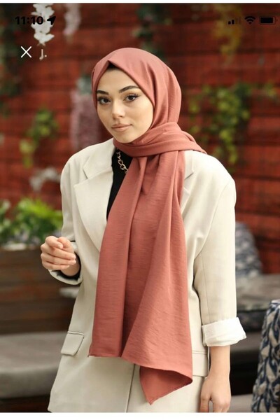 Nilbutik Μοντέλο Hijab Cotton Kraş Cazz Shawl
