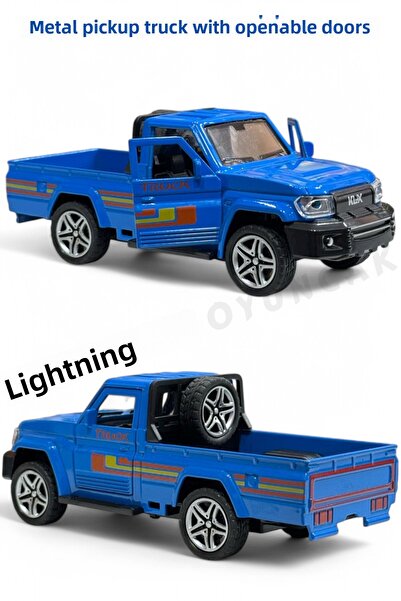 YILDIRIM OYUNCAK سحب قطرة يموت الصب 1:32 أبواب رافعة شاحنة خفيفة لنقل السلع ت...