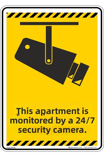 isgtabelam 25x35 سم/مركب مضيء/يتم مراقبة هذا الشقة بواسطة كاميرا أمنية على مد...