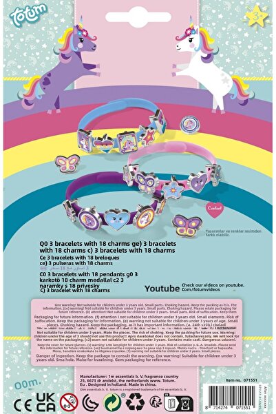 Totum Set de brățări creative DYI cu unicorn