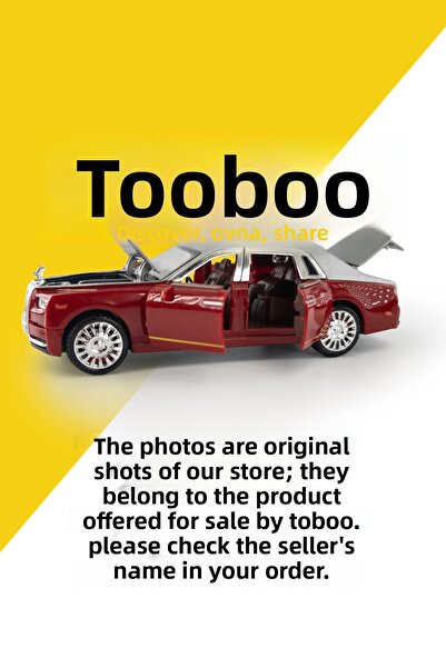 shop سيارة رولز رويس موديل عتيقة معدنية بمقياس 1:36 - مجموعة فاخرة وديكور عنابي