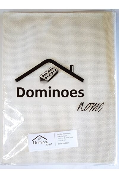 ATMACA TUHAFİYE Domino Rugăciune Etamină Culoare țesătură: alb închis