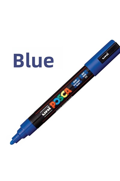 Uni علامة بوسكا الزرقاء - 0.7 مم، PC-1m (1 متر)