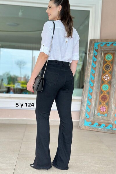 İnce Topuk Lycra Flared Leg Jeans 5Y124