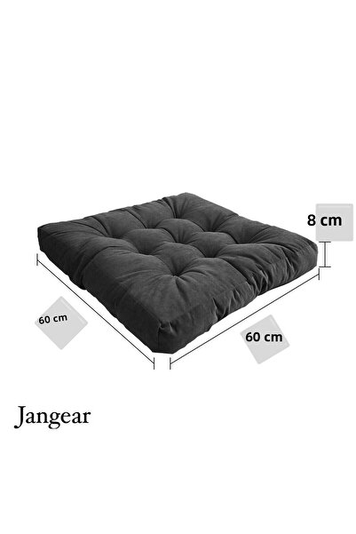 Makrome 2 Pcs Luxury Black Color Koselili Living Prevalent Honeycomb Front and Minor Ladder