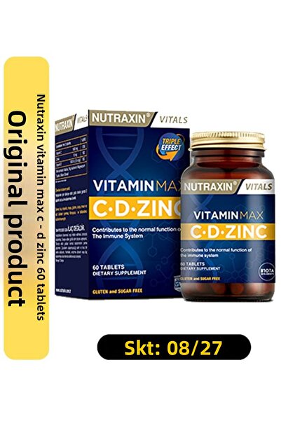 Nutraxin فيتامين ماكس سي-د-زنك 60 قرص