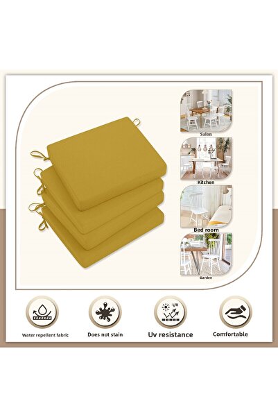 Evim Pânză, 2 bucăți, muștar, rezistentă la pete, cu fermoar, pernă pentru sc...