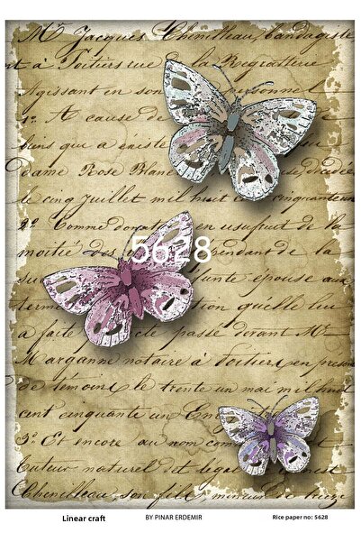 LİNEART Lineart Brass Decopage Paper No:L5628- 29X42Cm