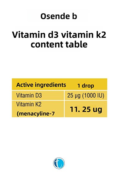 Osende D3K2 Drops 20 ml Vitamin D Vitamin K2 Mk-7