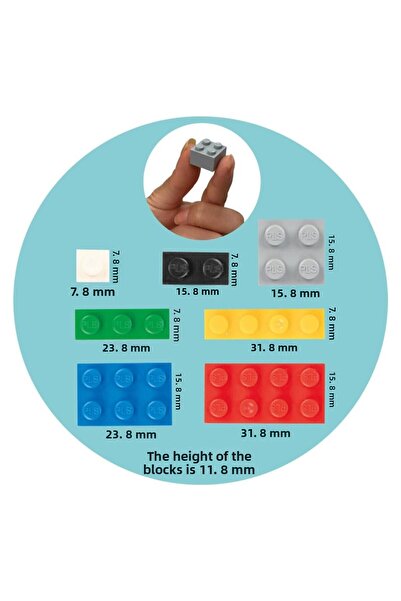 PİLSAN مكعبات صغيرة 588 قطعة - مكعبات بناء