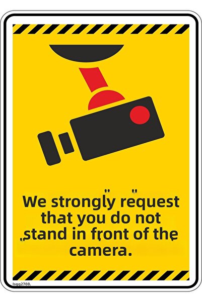 isgtabelam 15×20 سم/3 قطع/ملصق مضيء/نطالب بوقف التصوير عند الكاميرا/النسخة 1-2