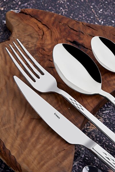 Taç طقم ملعقة شوكة سكين 36 قطعة من أوديون