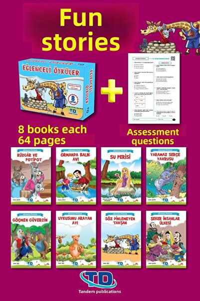 Tandem Yayınları 3. Ve 4. Sınıflar Için Eğlenceli Öyküler 8 Kitap Kutulu Set