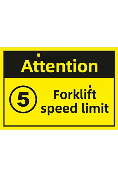 Reysa Tasarım ملصق حد سرعة الرافعة الشوكية 20×28 سم