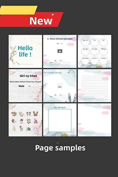 eray digital Baby Diary, Baby Memories Book, Pregnancy Period, Pregnancy Planning Notebook