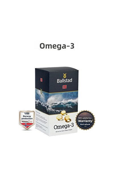 Ballstad زيت السمك النرويجي أوميجا 3 كبسولات - 1050 ملغ