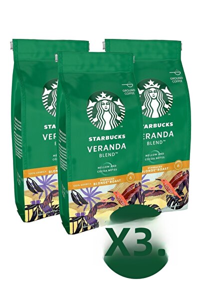 Starbucks Patio Blend Ground Coffee 3X200G