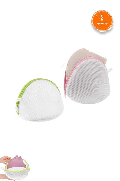 Omuta 2 Pieces Zippered Bra Protective Mesh Durable Underwear Washing Container Apparatus Suitcase Organizer
