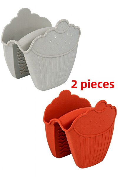 homvira 🔥   قفازات فرن من السيليكون مكونة من قطعتين - مقاومة للحرارة، غير قابلة للانزلاق، تصميم أنيق