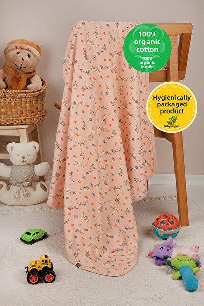 bebetospik بطانية أطفال متعددة الأغراض مصنوعة من القطن بنسبة 100% بطبقة مزدوج...