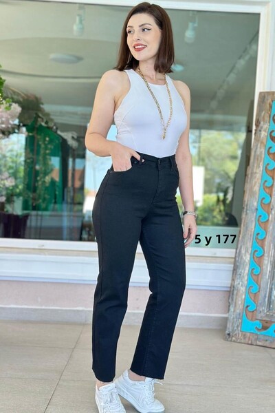 İnce Topuk الترا ليكرا Boyfit الجينز 5y177